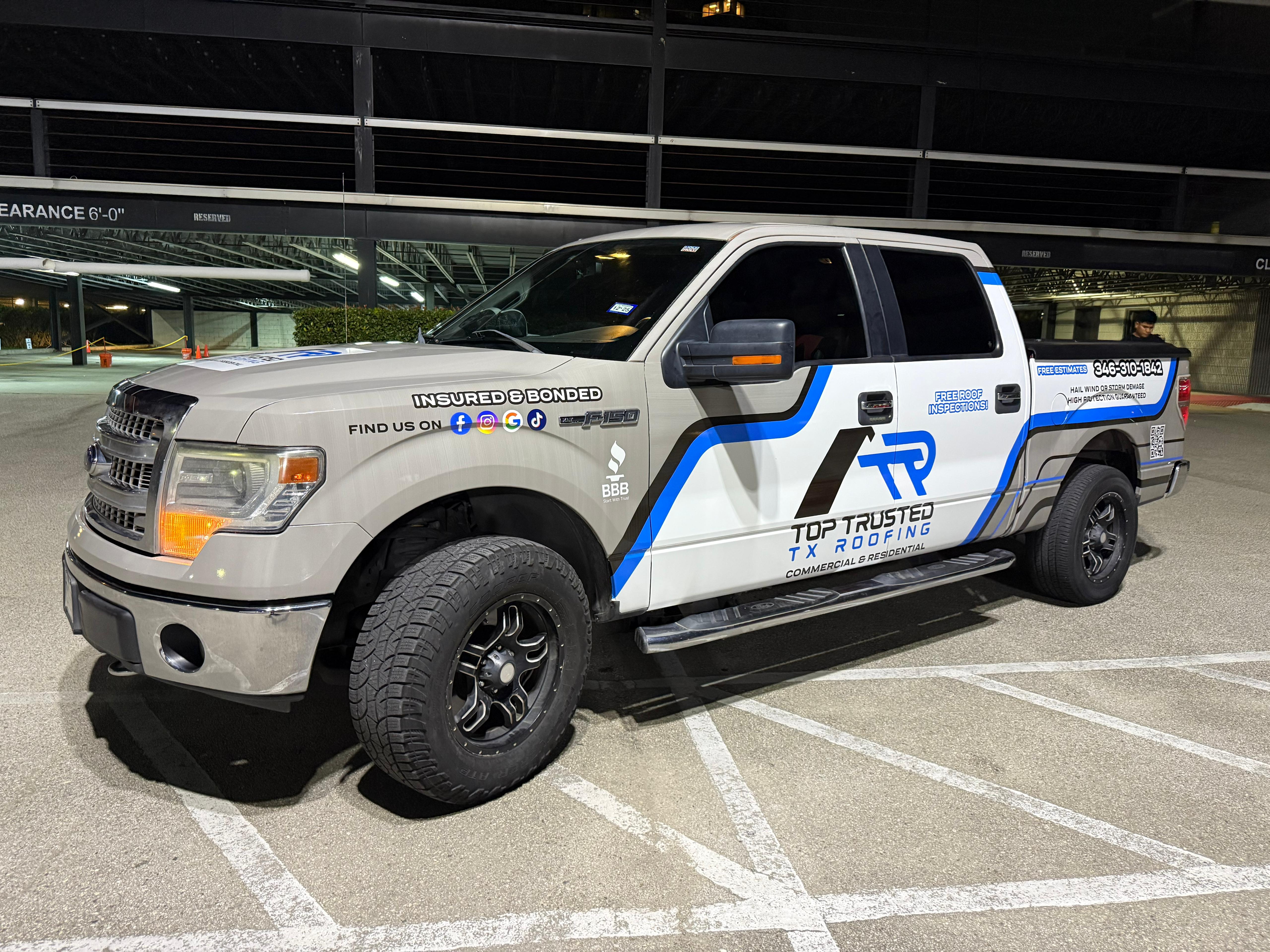 Truck Wrap – Top Trusted TX Roofing